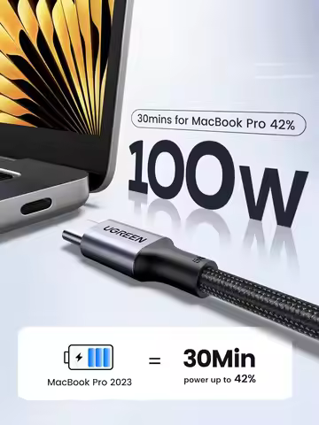 UGREEN USB C to USB C Cable, 100W USB C Charger Cable for iPhone