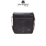 JOHN LANGFORD Men's Sling Bag / Synthetic Leather / Dark Brown / JLC197P2