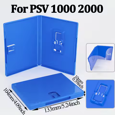 1PC Blue Cassette Game Box Cover For PSV 1000 2000 Game Box For PS VITA PSV1000 2000 Holder Shell Bo