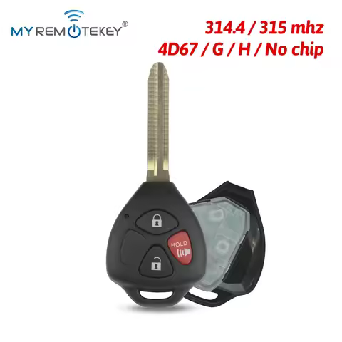 myremotekey 314.4Mhz Yaris Camry RAV4 Remote key 3 button Toy43 blade GQ4-29T 315Mhz for 2006-2020 T