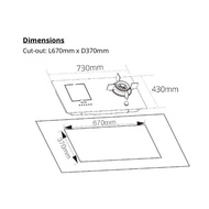 Tecno Gas-induction Hybrid Hob - T788gi