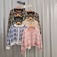 DAISY KNITE OUTHER/ FLOWER KNIT CARDIGAN