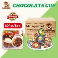 Mr.Squirrel Chocolate Cup Chocolate Puree Mixed Snacks Assorted Choco (80pcs/box)