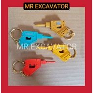 Hitachi Kobelco Komatsu Caterpillar Excavator Breaker Keychain Kunci