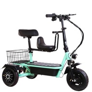 2024 Latest Ebike 3 Roda Skuter Elektrik Basikal Adults 3 Wheel Scooter Electric Baby Seat Foldable 