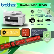 Brother MFC J2340DW A3 AIO Printer WIFI Fax Feeder J2340 Inkjet Home Small Office & Business Use