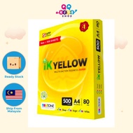 Stok Sedia Kertas IK Yellow A4 80gsm /IK Yellow A4 Paper 80gsm
