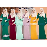 ready stock 💥 Daleesya Lace Kurung Kedah Nikah/Tunang/ Sedondon Raya mint green emerald maroon mustard dusty purple