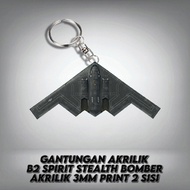 GANTUNGAN Acrylic hanger "B2 SPIRIT BOMBER" acrylic 3mm print 2 sides diameter 13cm