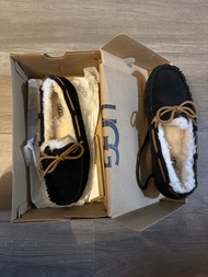 UGG 黑色毛毛拖鞋