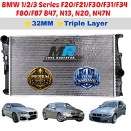 BMW 1/2/3 Series F20/F30 N13 N20 N47N B47 (32mm) Triple Layer TOP QUALITY AUTO Radiator Tangki Air
