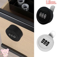 LILAC Password Lock, Zinc Alloy 3 Digital Code Combination Lock,  Anti-theft Hardware Security Drawer Lock Cupboard Drawer