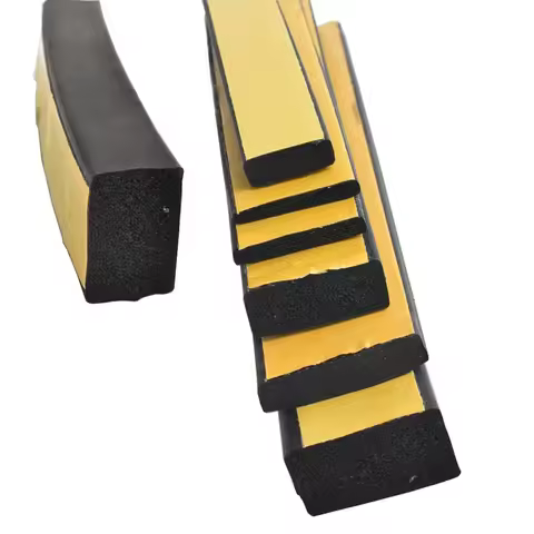 10m EPDM Self Adhesive Sponge Seal Strip Rubber Black Foam Strong Single-sided Adhesive Soundproof A