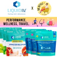 💯 Liquid IV I.V. Hydration Multiplier Electrolyte Drink Lemon Peach 24 Packs *2-3 Days Delivery*