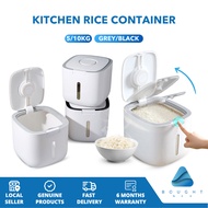 Kitchen Rice Container Anti-Bug Sealed Rice Bucket Grain Food Storage Box Airtight Moisture-Proof Fr