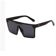 L brand large frame sunglasses with full-screen prints, popular style