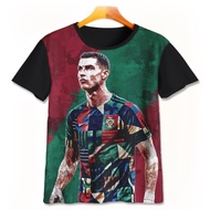 Kids Football T-Shirt - Cute 3D Football T-Shirt - Cristiano Ronaldo Cr7-1-designWD Limited Edition 