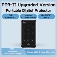 P09-II Full HD Projector Upgraded Version DLP Android 9.0 4K Home Camera Portable Mini Projector