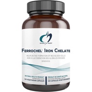 Designs for Health Ferrochel Iron Chelate - Iron Bisglycinate Supplement (120 Capsules)