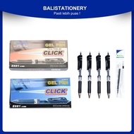 Pen Ballpoint Pen Ballpoint Pen/ Weiyada E681 0.7mm Gel Pen/ (Black / biru)