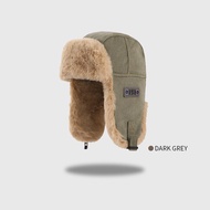 1PC Bomber Hat Men Women Thick Warm Russian Ushanka Fur Hat Fashion Male Female Winter Hat Black Gre