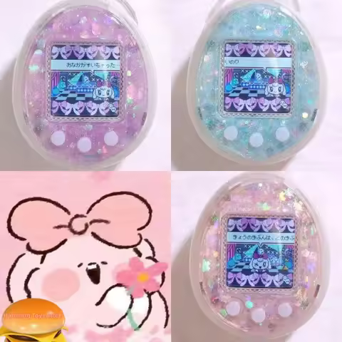Tamagotchi Uni Electronic Pet Color Panel 4u/4u Sequins Paper Soft Film Love Drill Wings Paste The M