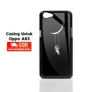 Case Oppo A83 Fashion Case Astronot Series - Softcase Glass Kaca Hardcase Casing Hp Kesing Hp Casing