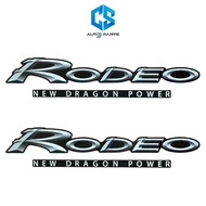 สติ๊กเกอร์ RODEO THE NEW DRAGON POWER ติดแคป ISUZU RODEO