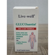 LIVE-WELL GLUCOsential ONE-A-DAY FORMULA (30s x 2 )