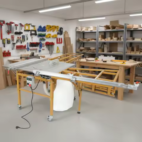 JT9 Folding Sliding Table Saw Woodworking Machine Precision Panel Saw Easy Operation