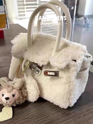 High-Quality Furry Bag Women 2025 Autumn Winter Furry Portable Messenger Bag