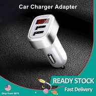 Bullet Dual USB Car Charger For SAMSUNG Xiaomi iPhone Android 2.4A 5V Car-Charger For Galaxy Phone C