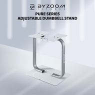 BYZOOM FITNESS  Pure Series 12.5LB/25LB Adjustable Dumbbell Stand (WHITE)