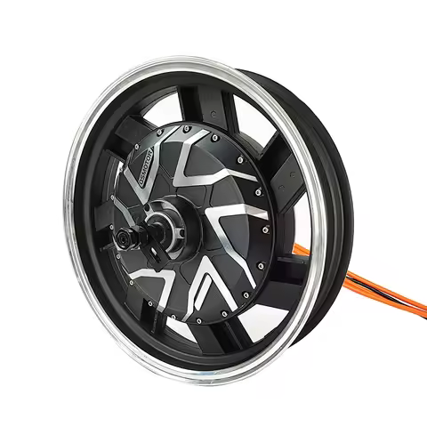 17 Inch 3/4/6/8KW Hub Motor, 273 Slotted 3.5J Energy Saving High Torque for motorcycle, Scooter Upgr