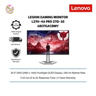 Lenovo Legion Gaming Monitor Black (26.5" QD-OLED QHD 2K/ 2560x1440/ 280Hz/ 0.03ms/ HAS Pivot/ DP+HD