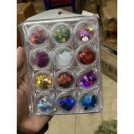 Maple leaf glitter, hidden gel maple leaf glitter set