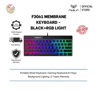AULA F3061 61Keys Wired Membrane Keyboard RGB backlight Gaming Keyboard