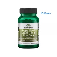 Swanson Grape Seed, Green Tea & Pine Bark (60 Capsules)