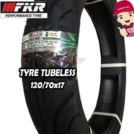 TYRE TUBELESS 120/70x17 FKR RS900 MOTORMAN