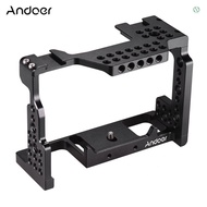 Andoer Camera Cage Video Film Movie Making Stabilizer Aluminum Alloy 1/4 Inch Screw with Cold Shoe M