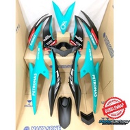COVER SET YAMAHA NVX PETRONAS AIR BUSH SET - BLACK