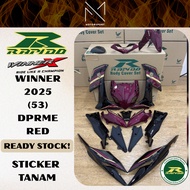 RAPIDO COVERSET HONDA RSX WINNER 2025 (53) DPRME RED HONDA RS-X RAPIDO COVERSET FAIRING MOTOR COVERS
