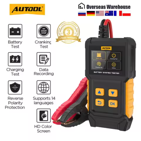 AUTOOL BT360 8-29V Car Battery Tester Digital Automotive Diagnostic Battery Tester Analyzer 30-2000C