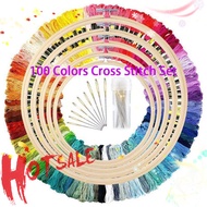 100 Colors Skeins Embroidery Thread Floss Cross Stitch Thread Similar Cross-stitch Kit DIY Tools
