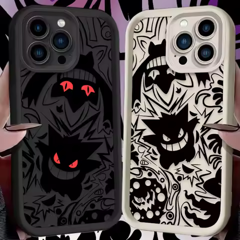 Luxury Gengars Phone Case for Pokemons Samsung S26 S25 S24 S23 S22 S21 S20 F06 M16 Note 20 FE Plus U