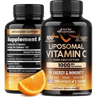 Liposomal Vitamin C 1000mg - High Absorption & Gentle On Stomach - Antioxidant, Energy Boost & Immun