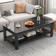Home Use Internet Celebrity Small Coffee Table Simple Tempered Glass Living Room Coffee Table Modern