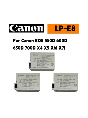 Original 1120mAh 7.2V LP-E8 LP E8 Batteries LPE8 Battery for Canon EOS 550D 600D 650D 700D X4 X5 X6i