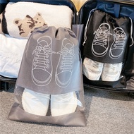 Shoe Bag Drawstring Storage Large Size 27X36/32X44 cm. Gray Black