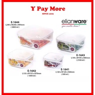 Elianware Air Tight Square Food Container Food Storage Container Food Keeper BPA Free (500ml,1000ml,